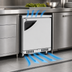 Thumbnail image #4 for Turbo Air Super Deluxe Series Front Breathing Undercounter Freezer, Single-Section, 27-1/2 Inch, 11.1 Cu. Ft., Solid Door