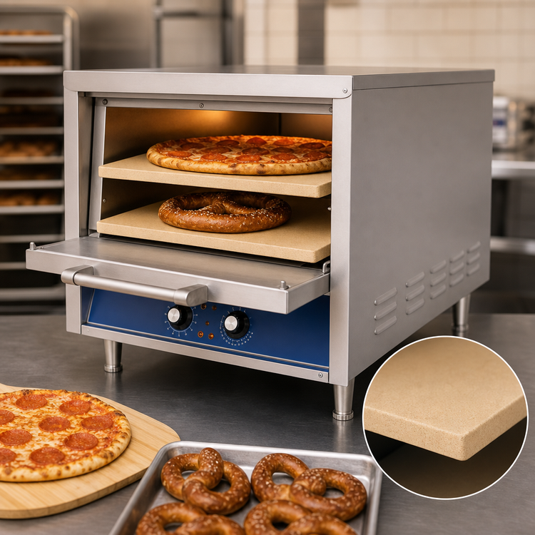 Product image #5 for Bakers Pride HearthBake Series Countertop Electric Single-Compartment Pizza/Pretzel Oven with 2 Removable Cordierite Hearth Decks