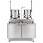 Thumbnail image #4 for Crown EMT-10-6 Electric 10 Gallon and 6 Gallon Tilting Kettle & Cabinet Assembly