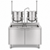 Thumbnail image #4 for Crown EMT-10-6 Electric 10 Gallon and 6 Gallon Tilting Kettle & Cabinet Assembly