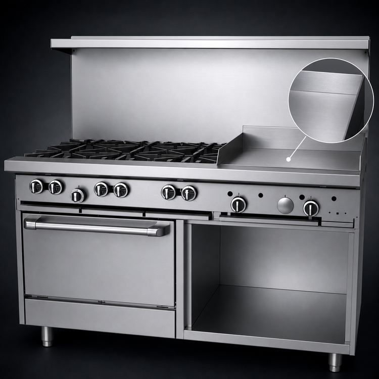 Product image #4 for Garland G Starfire Pro 60-Inch Commercial Gas Restaurant Range with 6 Open Burners, 24-Inch Griddle, Standard Oven, and Storage Base