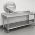 Thumbnail image #4 for Eagle Spec-Master Stainless Steel Work Table with Adjustable Undershelf and 1-1/2 Inch Rear Up-Turn, 108 x 36 Inches