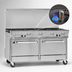 Thumbnail image #4 for Southbend Ultimate 60-Inch Gas Restaurant Range with 9 Open Burners, 2 Cabinets, and Hi-Shelf