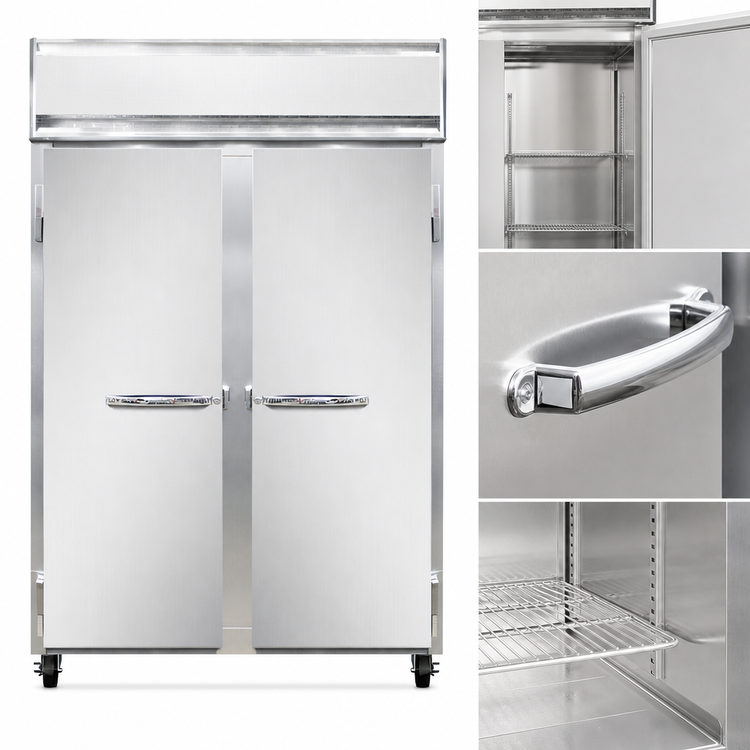 Product image #4 for Continental Refrigerator 2FNSS Two-Section Standard Depth Reach-in Freezer with Solid Doors