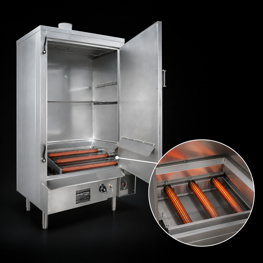 Three Aluminum Tubular Burners