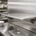 Thumbnail image #4 for Advance Tabco 108-Inch x 18-Inch Stainless Steel Pass-Thru Shelf with Wall-Mount L-Brackets