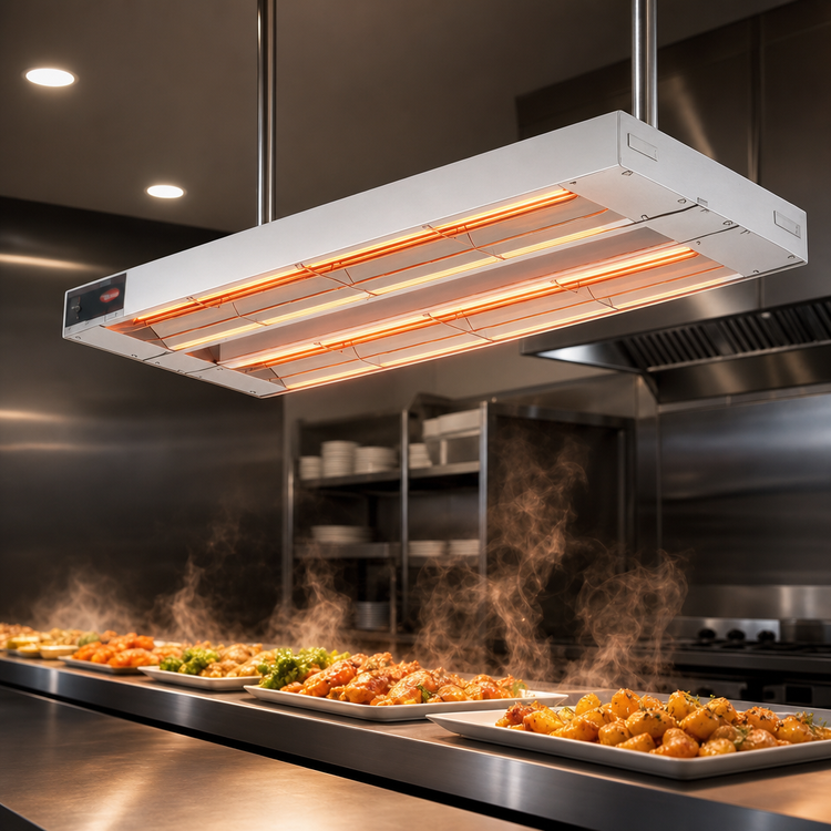 Product image #4 for Hatco Glo-Ray 84-Inch Double Infrared Strip Heater, Unlighted, 4.1 kW, Aluminum