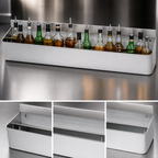 Thumbnail image #4 for Advance Tabco Special Value Series DT-4-X Double-Tier Stainless Steel Speed Rail, 48-Inch, 24-26 Bottle, Keyhole Mount