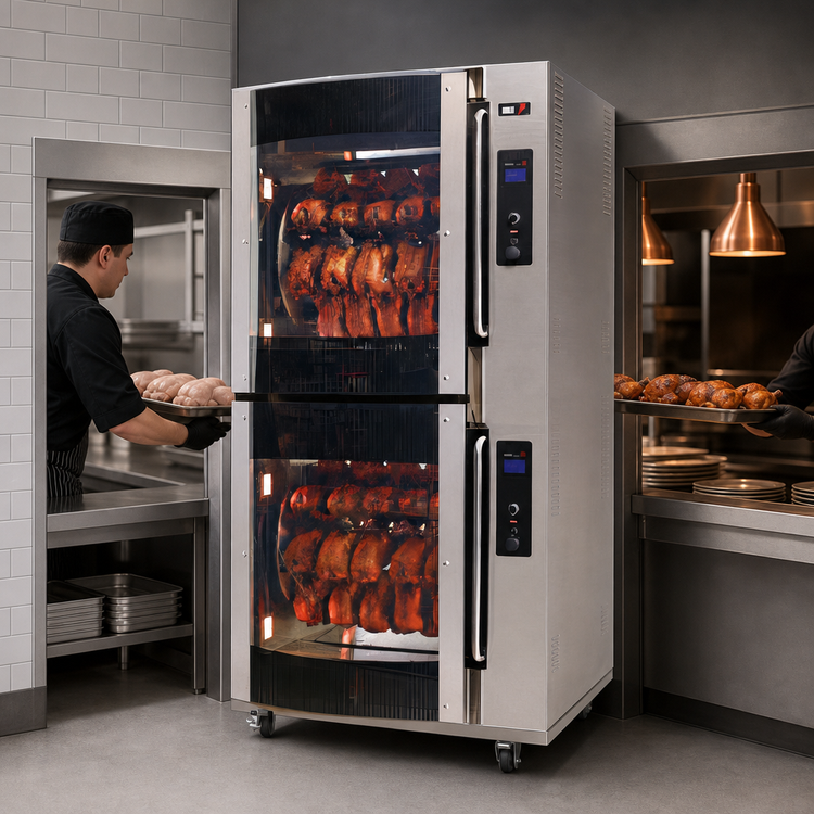 Product image #4 for BKI VGG-16-C-PT Double-Deck Electric Pass-Thru Rotisserie Oven