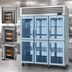 Thumbnail image #4 for Turbo Air PRO Series Pass-Thru Heated Pizza Holding Cabinet, 3-Section, 12 Half Glass Doors