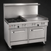 Thumbnail image #4 for Southbend Ultimate 48-Inch Gas Restaurant Range with 2 Star/Sauté Burners, 36-Inch Griddle, Standard Oven and Cabinet Base