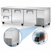 Thumbnail image #4 for True Deep Undercounter Refrigerator, 93-1/4 Inch Wide, 2 Doors and 2 Drawers, Self-Contained Side-Mounted