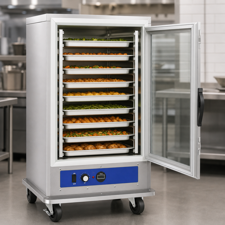 Product image #5 for CookRite Insulated Heated Holding Cabinet, 25-Inch Wide, 9-Pan Capacity, Tempered Glass Door, Stainless Steel, 120V
