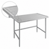 Thumbnail image #4 for Advance Tabco 144-Inch x 36-Inch 14-Gauge 304 Stainless Steel Work Table with Galvanized Open Base and Countertop Edge