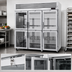 Thumbnail image #4 for Turbo Air PRO Series Three-Section Heated Reach-In Holding Cabinet with 6 Self-Closing Glass Half Doors, 73.9 Cu. Ft.