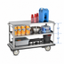 Thumbnail image #4 for FWE Queen Mary Utility Cart, 3-Shelf Stainless Steel Banquet Cart, 62 Inch Wide