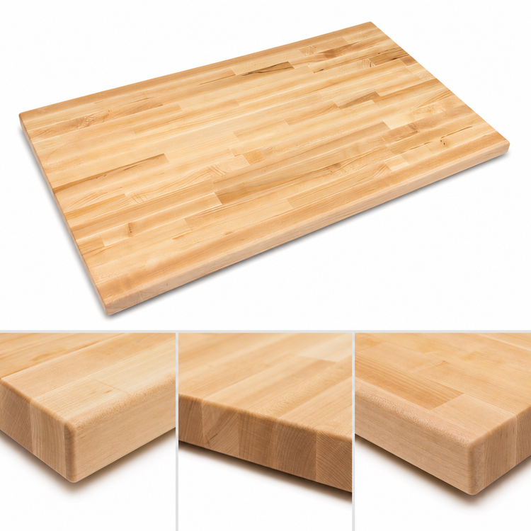 Product image #4 for Boos Block Blended Edge Grain Northern Hard Rock Maple Kitchen Countertop, 18 x 25 x 1-1/2 Inch, Penetrating Oil Finish