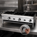 Thumbnail image #4 for Supreme 12-Inch Floor Model Gas Hot Plate, 1 Burner, 27,500 BTU