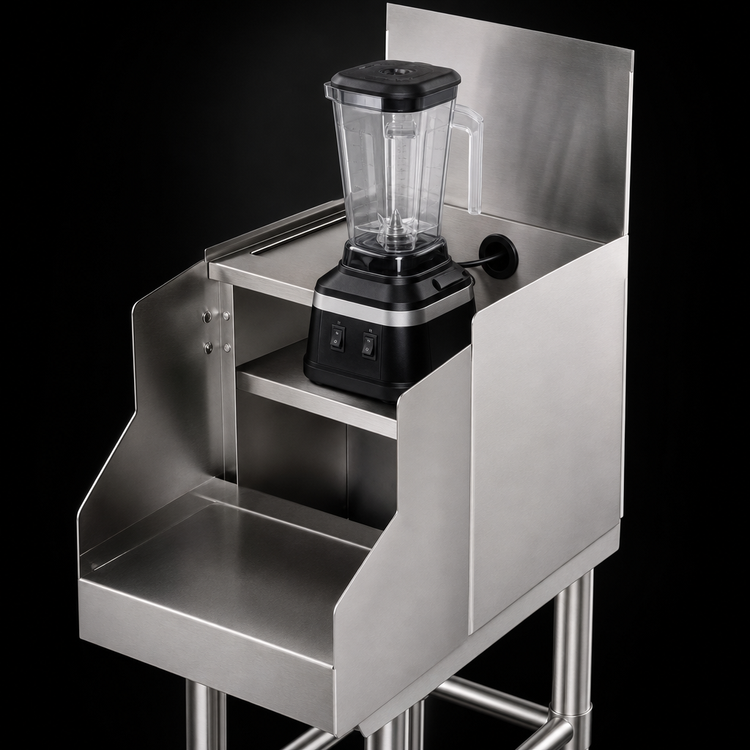Product image #4 for Eagle Group Spec-Bar Underbar Freestanding Blender Station with 12" x 24" Drainboard Top