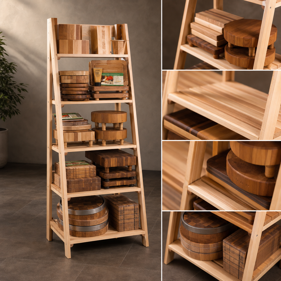 Five-Shelf Display