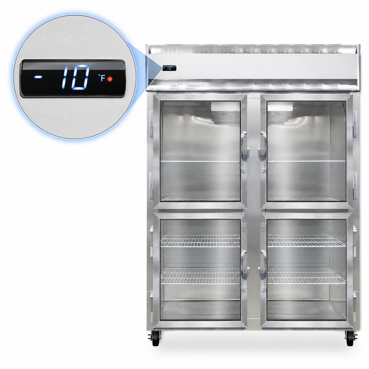 Product image #4 for Continental Refrigerator 2FENGDHD Extra-Wide Two-Section Reach-in Glass Door Display Freezer