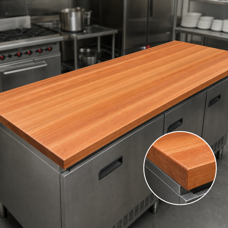 Product image #4 for Boos Block American Cherry Edge Grain Kitchen Countertop, 108 x 27 x 3 Inches, Penetrating Oil Finish