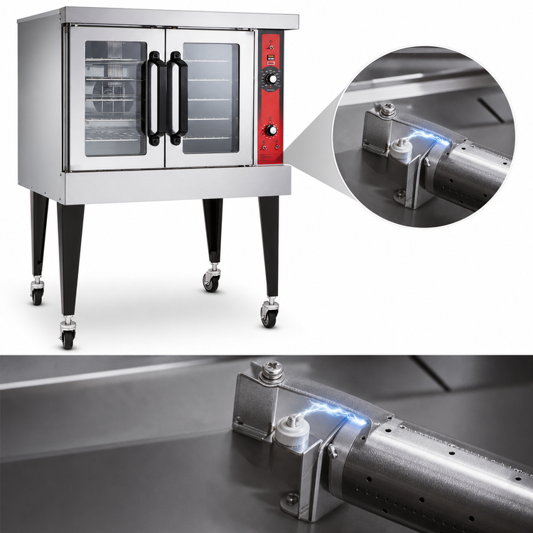 Product image #4 for Vulcan VC4GD Full-Size Single Deck Standard Depth Gas Convection Oven, 5-Pan Capacity