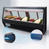 Thumbnail image #4 for Howard-McCray 40E Series 148-1/2-Inch Fish and Poultry Refrigerated Display Case, Self-Contained, Straight Glass, Black Exterior, White Interior, LED Lighting
