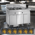 Thumbnail image #4 for Imperial Electric Floor Model 6-Tank Battery Fryer with Built-In Filter System and Dump Station, 75 lb. Per Tank