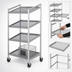 Thumbnail image #5 for Channel Manufacturing SORT-4 Slanted Aluminum Display Rack with 4 Removable Wire Shelves