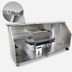Thumbnail image #4 for Glastender Portable Stainless Steel Bar for Glassware with Refrigerator Space, 90-Inch, 12-Inch Ice Bin