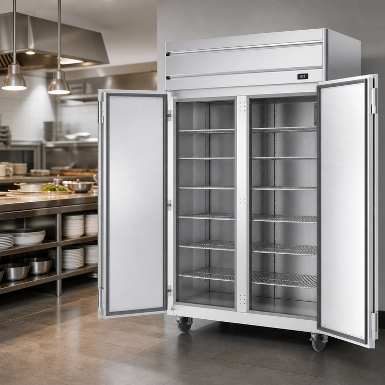 Product image #4 for Beverage-Air Horizon Series Two-Section Reach-In Warming Cabinet, 45.04 Cu. Ft., Stainless Steel, Full-Height Doors