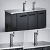 Thumbnail image #4 for Omcan Commercial 3-Section Flat Top Draft Beer Cooler/Kegerator, 73-Inch Wide, 19.6 Cu. Ft.