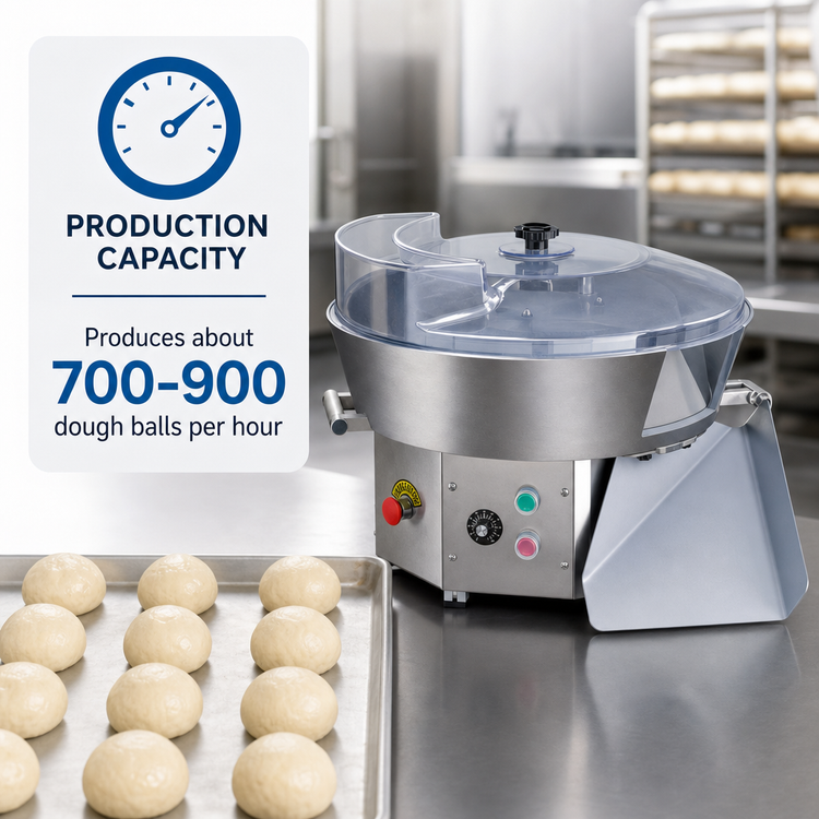 Product image #5 for BakeMax Countertop Dough Ball Rounder, 1 to 13 oz Portions, 115V