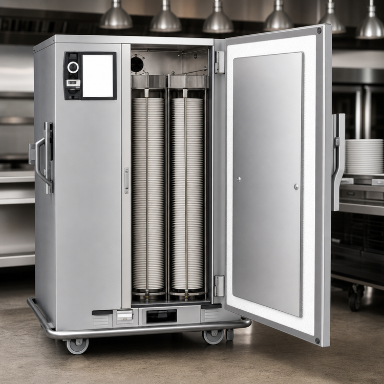 Product image #4 for Metro MBQ Heated Banquet Holding Cabinet, Single Door, 72-Plate Capacity, Canned Quad-Heat Dual Fuel, Stainless Steel, 120V