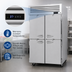 Thumbnail image #4 for Turbo Air PRO Series Pass-Thru Two-Section Half Solid Door Reach-In Refrigerator, 50.27 Cu. Ft.