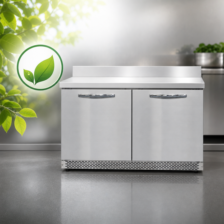Product image #4 for Continental Refrigerator SWF48NBS-FB 48" Two-Section Front Breathing Worktop Freezer with 5-1/2" Backsplash
