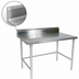 Thumbnail image #4 for John Boos Stallion 84-Inch x 30-Inch Stainless Steel Work Table with 5-Inch Backsplash and Safety Edge