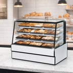 Thumbnail image #4 for Federal Industries High Volume Series SGD3642 Non-Refrigerated Bakery Display Case, 36-Inch, Sloped Glass, 2-Tier Shelves, LED Lighting