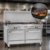 Thumbnail image #4 for Southbend Ultimate 60-Inch Gas Restaurant Range with 4 Open Burners, 36-Inch Charbroiler, Convection Oven and Cabinet Base
