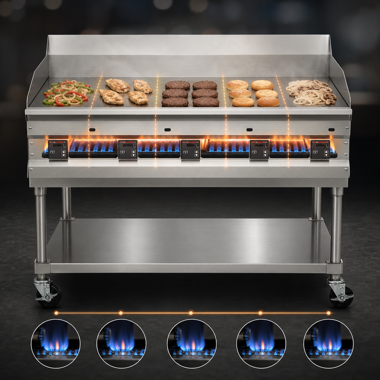Product image #4 for Imperial Pro Series PSG60 60-Inch Countertop Gas Griddle with 1-Inch Smooth Plate