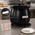 Thumbnail image #4 for CAC China 10.5 Qt Countertop Electric Soup Warmer with Hinged Lid and Tag Holder