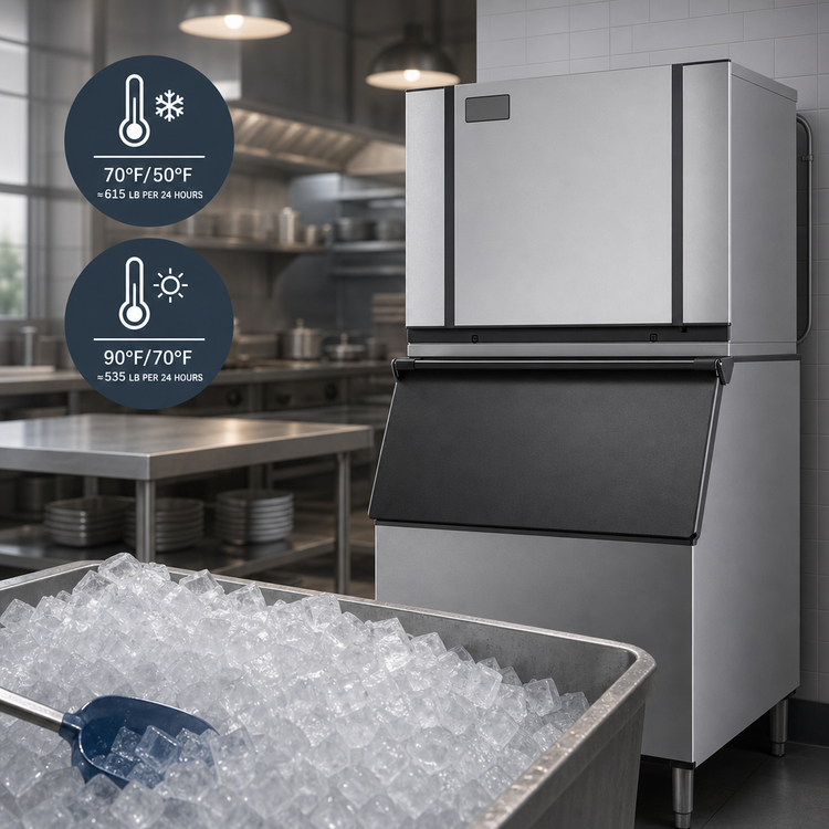 Product image #5 for Ice-O-Matic Elevation Series CIM0636FR Modular Cube Ice Maker, Full-Size Dice Cubes, 30-Inch Wide, Air-Cooled Remote Condenser