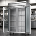 Thumbnail image #4 for Beverage-Air Horizon Series Two-Section Glass Double Door Reach-In Freezer