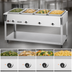 Thumbnail image #4 for Vollrath ServeWell SL 4-Well Stainless Steel Hot Food Table, 60-11/16 Inch Wide, 120V