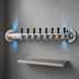 Thumbnail image #4 for Glastender 8-Faucet Air-Cooled Wall-Mount Pipe Wall Draft Dispensing Tower with Mirror Finish and Drain Pan