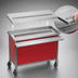 Thumbnail image #4 for Director's Choice Mobile 304 Stainless Steel Beverage Counter with Full-Length Drip Trough, 50 Inch x 30 Inch
