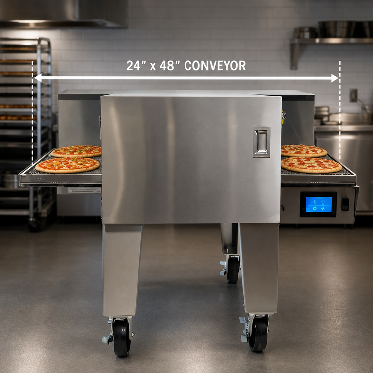 Product image #4 for Lincoln Aperion 24 Series Natural Gas Impinger Conveyor Oven with 24" x 48" Conveyor, Floor Model