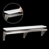 Thumbnail image #4 for Advance Tabco Triumph (Supreme) Stainless Steel Carving Station Shelf with Removable 3/8-Inch White Poly Cutting Board