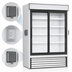 Thumbnail image #4 for Everest Refrigeration EMGR48C 48 Cu. Ft. Two-Section Sliding Glass Door Chromatography Refrigerator
